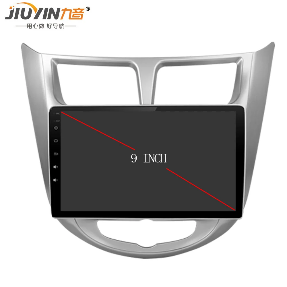 

JIUYIN Car Radio Multimedia no 2 din android Video Player Navigation GPS For solaris Hyundai 1 2 Accent Verna sedan for Android