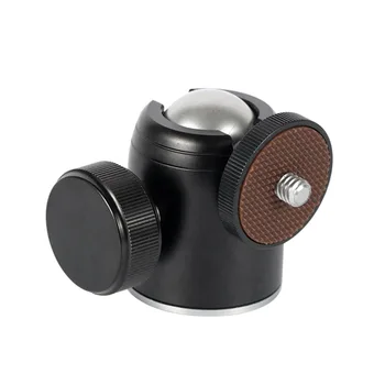 

360 Degree Aluminum Alloy Body Rotating Swivel Mini Tripod Ball Head With 1/4 Inch Screw Thread Base Mount For Lighter Dslr Ca
