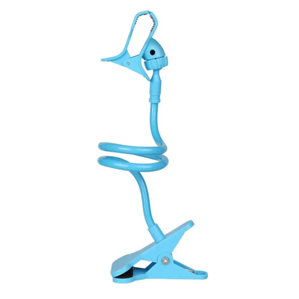 

360 Rotating Flexible Long Arm Cell Phone Holder Stand Lazy Bed Desktop Tablet Car Selfie Mount Bracket for Cell Phone Sky blue