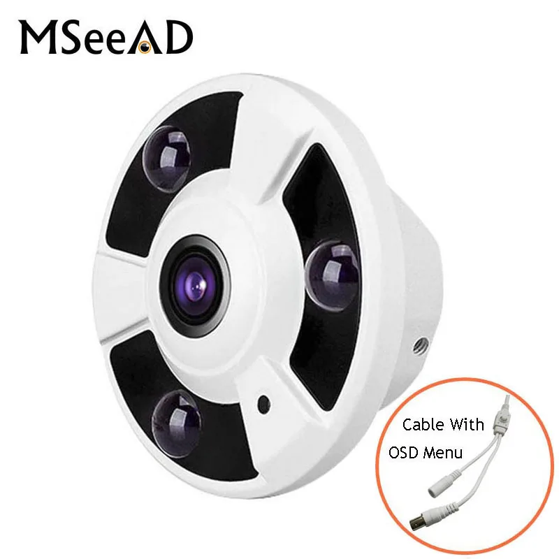MSeeAD панорамная широкоугольная 1.8мм рыбий глаз AHD CCTV камера SONY IMX323 безопасности 2MP