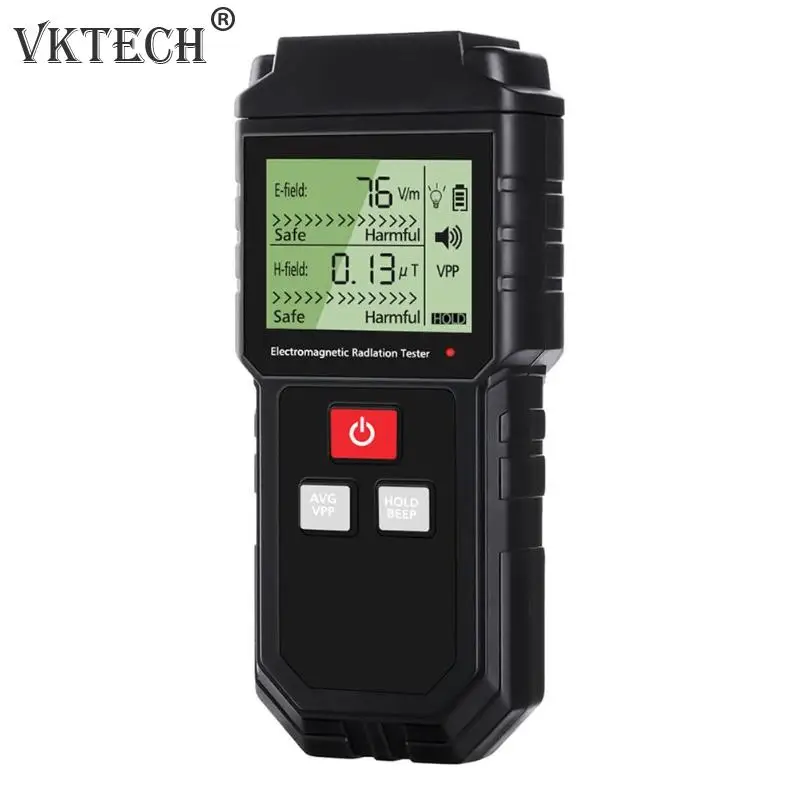 

Electromagnetic Radiation Tester Electric Field Magnetic Field Dosimeter Tester Sound and Light Alarm Sensor