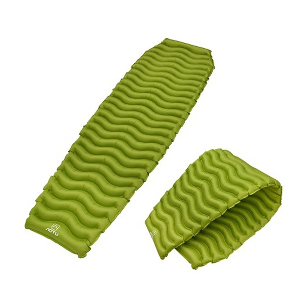 اوتو التخييم نفخ وسادة في الهواء الطلق خيمة سميكة بساط نوم التلقائي التضخم التخييم حصيرة وسادة النوم 40D النايلون منقوشة