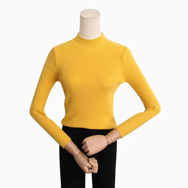  Womens Sweaters 2018 Winter Tops Turtleneck Sweater Women Thin Pullover Jumper Knitted Sweater Pull Femme Hiver Truien Dames Ne