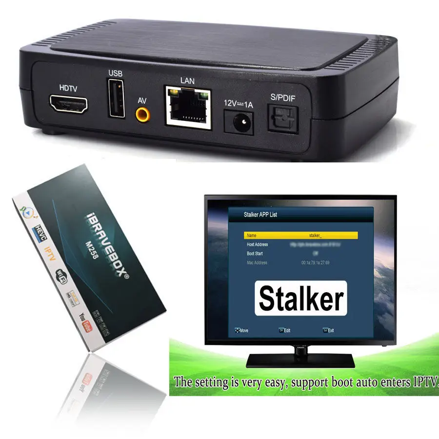 

The IBRAVEBOX M258 IPTV Set Top Box Linux Media Player IBRAVEBOX M258