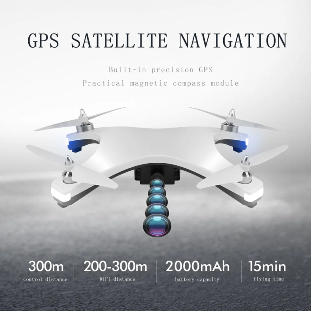 W606 Brushless Motor GPS RC Drone with 1080P HD Camera WiFi FPV RC Quadcopter  RC Helicopter VS S70W X8PRO AOSENMA CG033