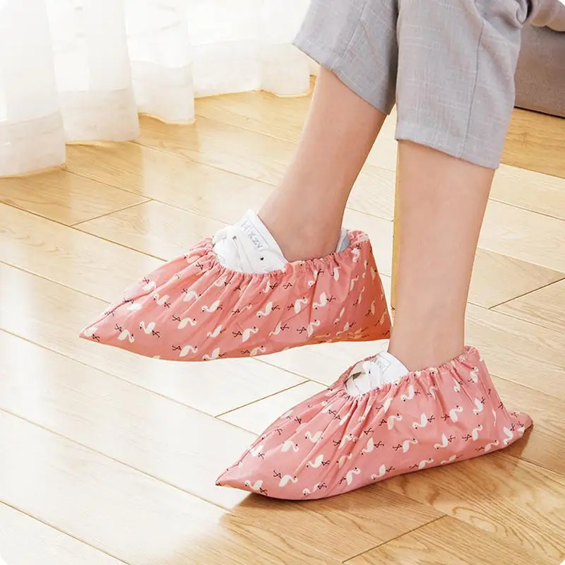 1 Pair Thicken Reusable Elastic Shoe Cover Home Indoor Antiskid