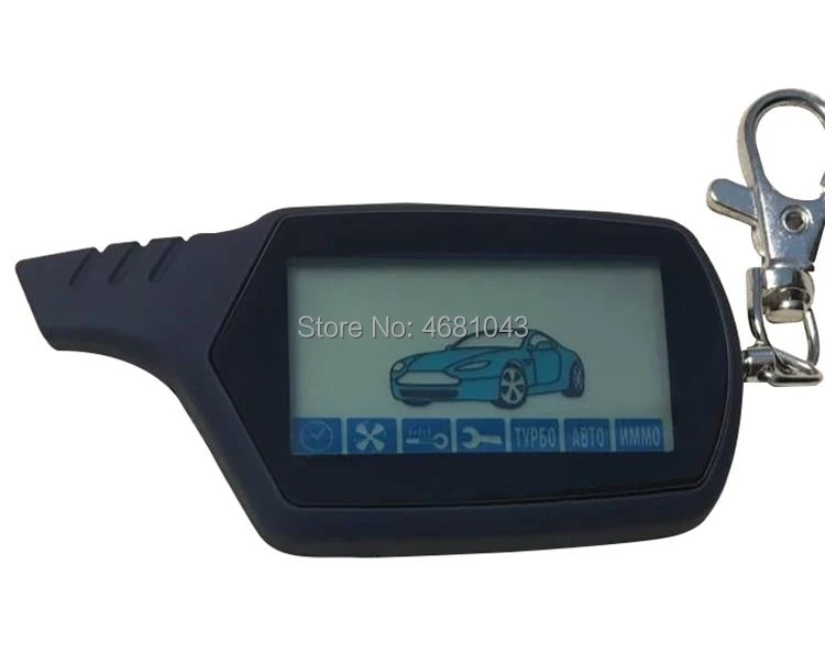 

A91 keychain 2-way LCD Remote Control Key Fob For Russian Vehicle Security Two Way Car Alarm System StarLine A91