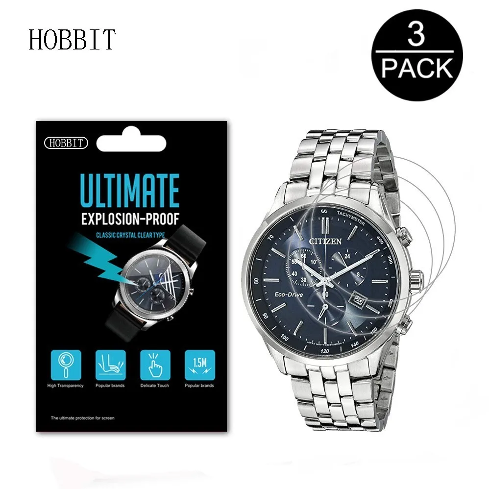 

3Pack 5H Nano Explosion-proof Screen Protector for Citizen AT4010 AT4008 AT2141 AT0810 AT8020 Men's Eco-Drive Watch Screen Film