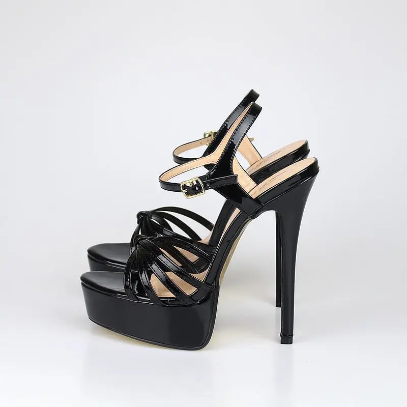 

Black Silk Beautiful Super High With Woman Sandals