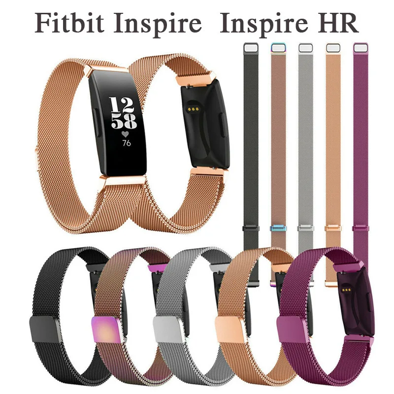 fitbit inspire hr rose gold band