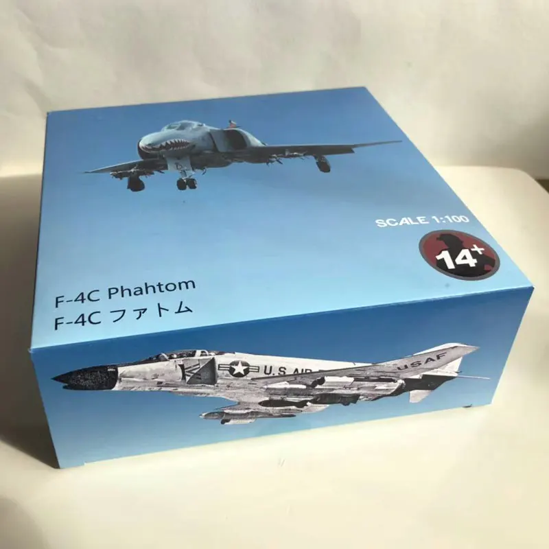 WLTK 1/100 масштаб военная модель игрушки F-4 Phantom II VF-84 Jolly Rogers Fighter литой металлический самолет модель игрушки для сбора/подарка