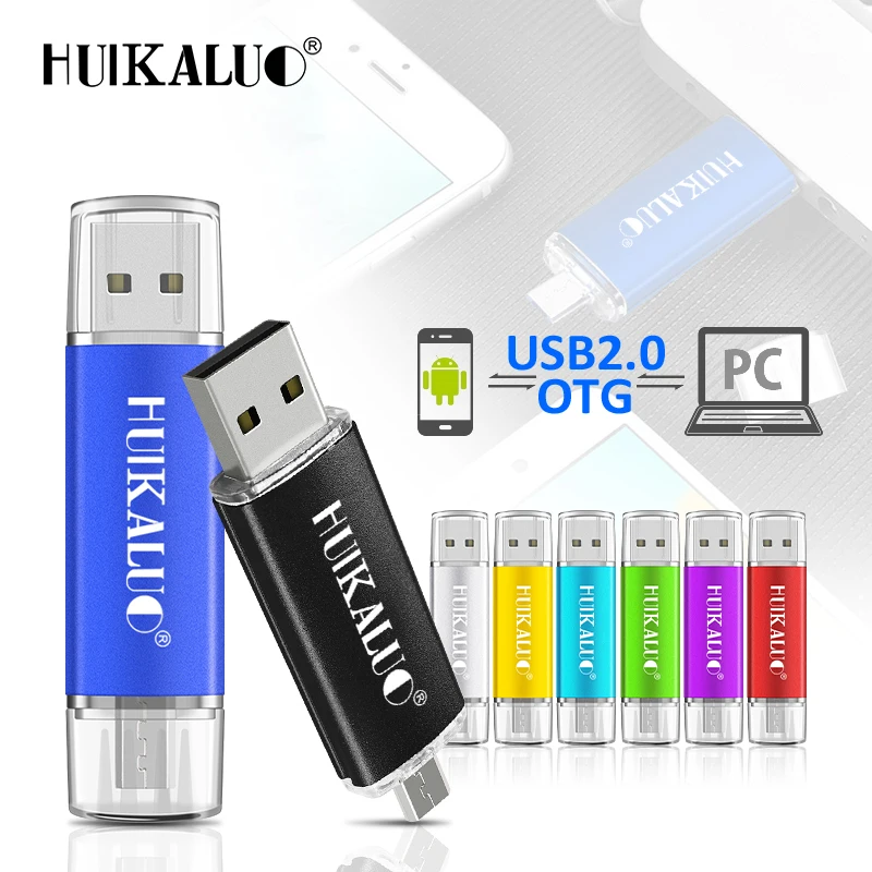 Huikaluo USB 2 0 металлическая ручка диск памяти для смартфона/планшета/ПК 64 ГБ 32 16 8