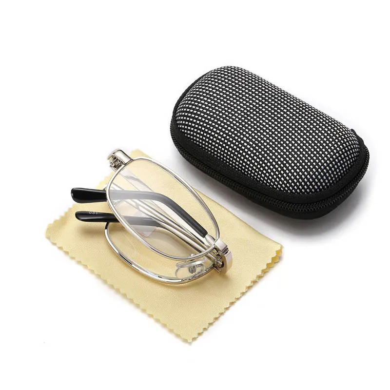 

2019 Foldable Reading Glasses Men Women Elderly Watch Diopter 1.5 2.0 Presbyopic Folding Reading Glasses Magnifier Eyeglasses