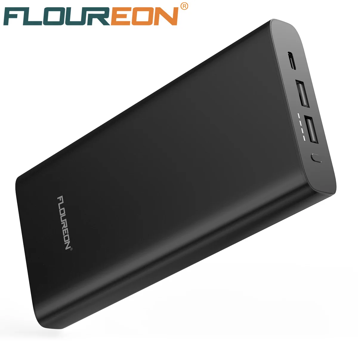 Floureon power Bank, 26800 мА/ч, быстрая зарядка, Тип C, PD, 60 Вт, внешний аккумулятор, двойной USB, быстрая зарядка, Внешнее зарядное устройство для iPhone X 8