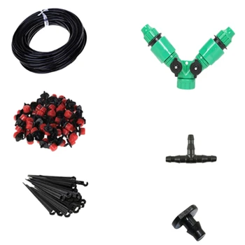 

50M Diy Automatic Mini Drip Irrigation System Plant Watering Garden Hose Kits With Adjustable Dripper Smart Control