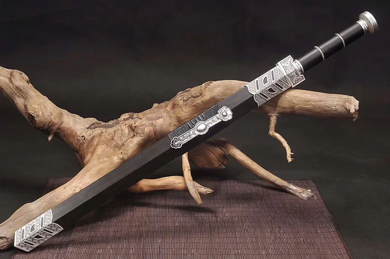 

Chinese Han Dynasty Sword Fully Hand-made 1060 High Carbon Steel Full tang Blade Water Quenched&Hand polished Chinese Sword