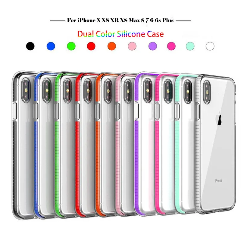 Lovebay силиконовый чехол для iPhone 11 Pro 7 8 6 6s Plus X XR XS Max прозрачный Кристальный яркий мягкий чехол для телефона TPU ударопрочный чехол