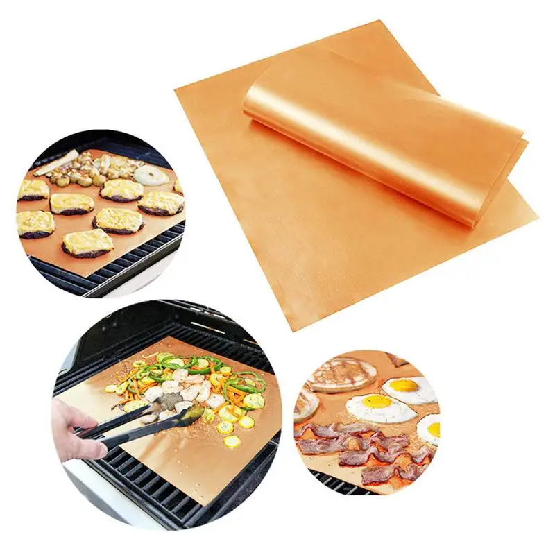 1pc High Temperature Resistant Copper Outdoor BBQ Grill & Baking Mats