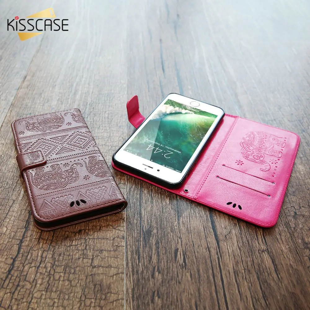 KISSCASE Business Leather Wallet Phone Case For Huawei P8 Lite P9 P10 Nova 2 Y3 Y5 Y6 Y7 Prime Capa Fundas Shell Cover | Мобильные