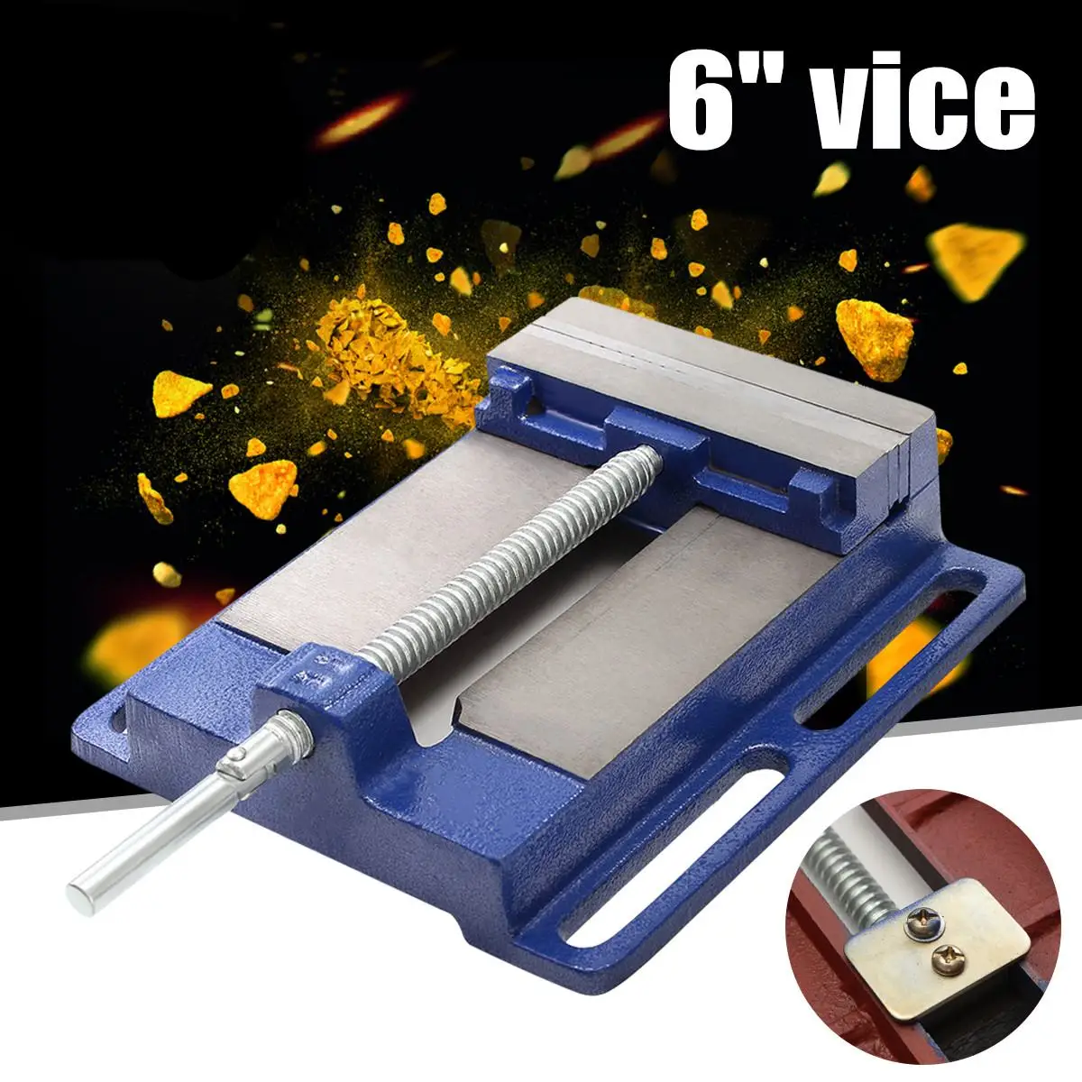 

6 Inch Heavy Drill Press Vice Clamp Woodworking Drilling Machine Drilling Clamp Machine Vise Tool 147mm