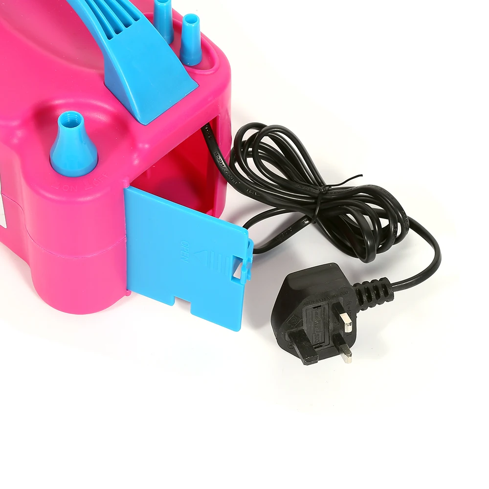 

1pc Red Color Electric Balloon Pump for Outdoor Activities 13.5*16.5*20.5cm Easily Use Balloon Pump EU Plug for Dropshipping HWC