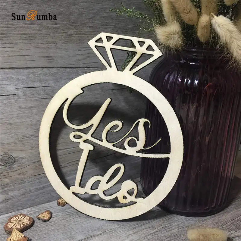 

"yes i do"Rustic Personalized Wedding Decoration Photobooth Props Wood Hanging Sign Wedding Party Table Decor Photo Booth Props