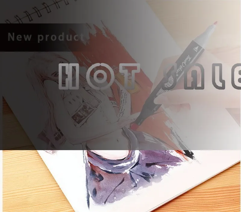 

Hot Sale 30 color -80 color student anime color pens marker painting design special alcohol oily double-head brush