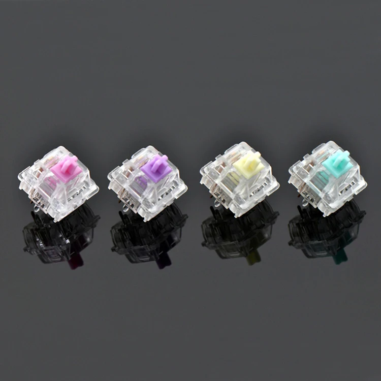 

Original GeekMaker Cream Shaft Switch Pink Purple Green Yellow Switch Mechanical Keyboard Customization Shaft 5 Pins Linear