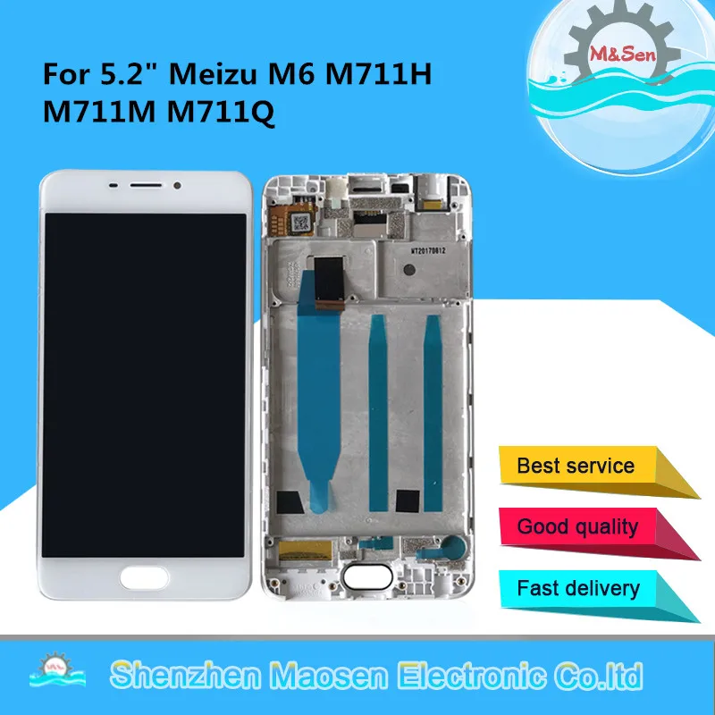 M& Sen для 5," Meizu M6 M711H M711M M711Q ЖК-дисплей+ сенсорная панель дигитайзер с рамкой