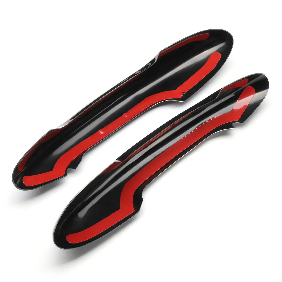 2 piezas cubierta de la manija de la puerta para BMW Mini Cooper S R57 R53 R56 brillo Auto Exterior piezas negro cubierta de la manija de la puerta Trim