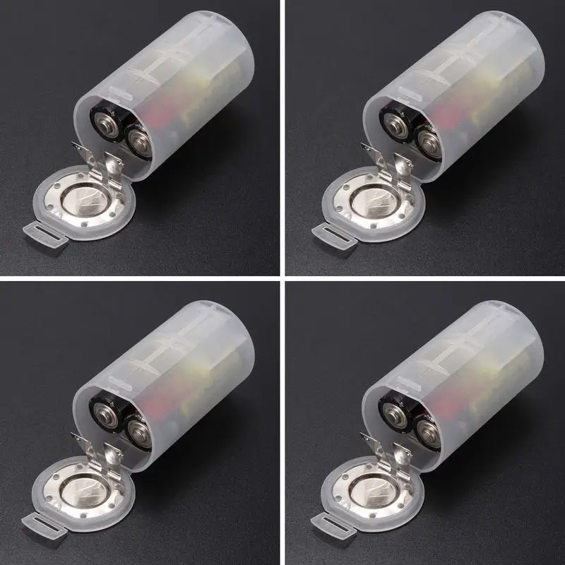 

Onsale 4pcs 2xAA To D Size Battery Adapter Converter Holder Switcher Case Box For Batteries Storage Mayitr