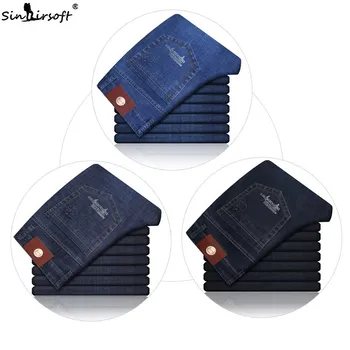 

Men's Summer Cool Thin Pants Cotton Jeans Men's Business Jeans Straight Pants Wide Fashion Loose Large Size 36 38 40 New Listing