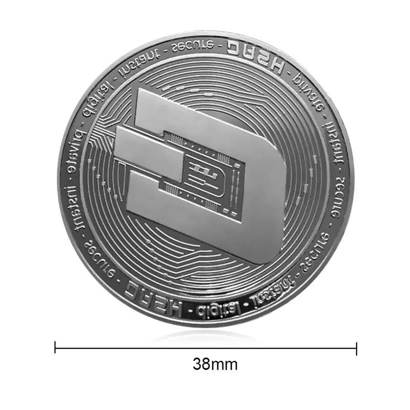 Non-currency Coins Bitcoin Ethereum/Litecoin/Dash/Ripple Coin 5 kinds of Commemorative Coin Drop Shipping