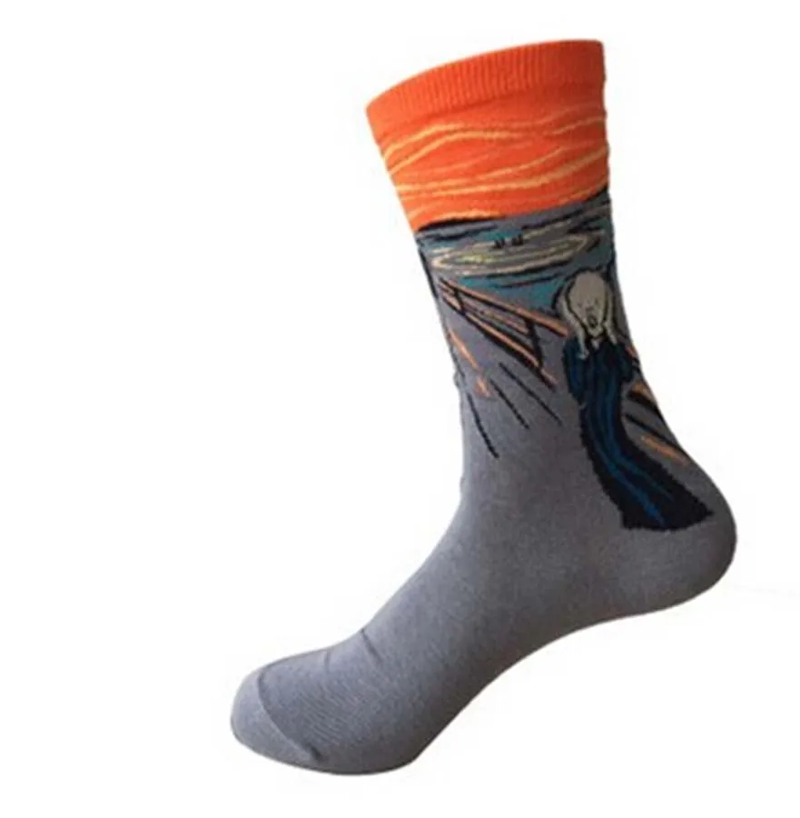 Unisex Women Men Starry Night Art Painting Socks Van Gogh Modern Renaissance