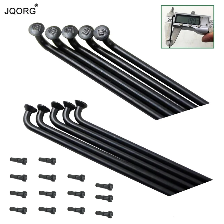 

36 Pieces A Lot DT Swiss Champion J-bend Black Color Bicycle Spokes T 302+ Stainless Steel Bike Spokes With Alloy Black Nipples