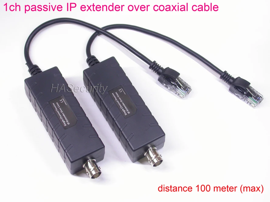 

1ch passive IP network Extender over Coaxial cable for CCTV IP camera module (1pair)