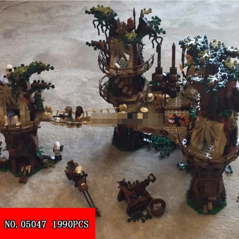 

New Lepin Building Blocks 05047 Star Wars Series Ewok Little Bear Village Assembling Block Young People Children Toys 1990pcs