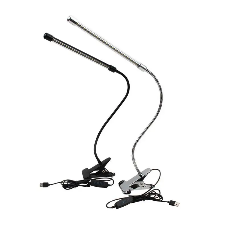 

Touch Dimmable USB LED Eye Protection Reading Light Adjustable LED Solid Clip Desk Lamp for Bedroom Study Reading Lighting