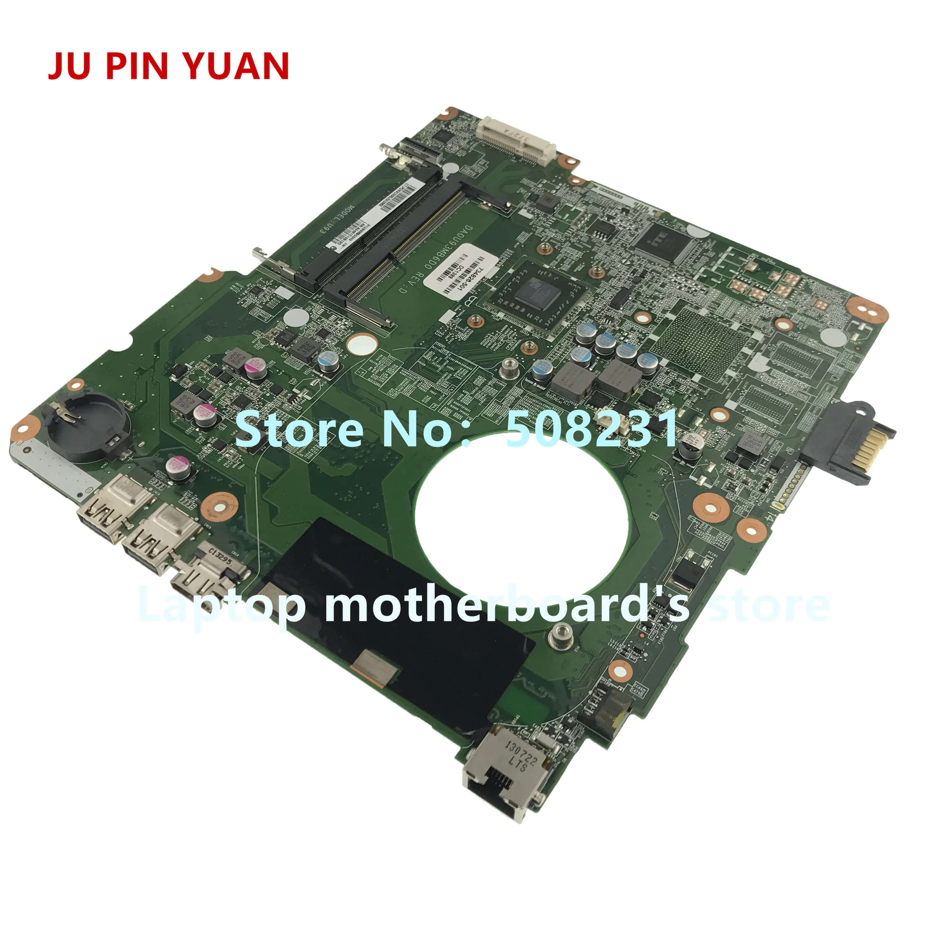 Ju pin yuan 734826-501 734826-001 аккумулятор большой емкости U93 DA0U93MB6D0 материнская плата для hp павильон 15-N 15-F 15Z-N ноутбук материнская плата полностью протестирована