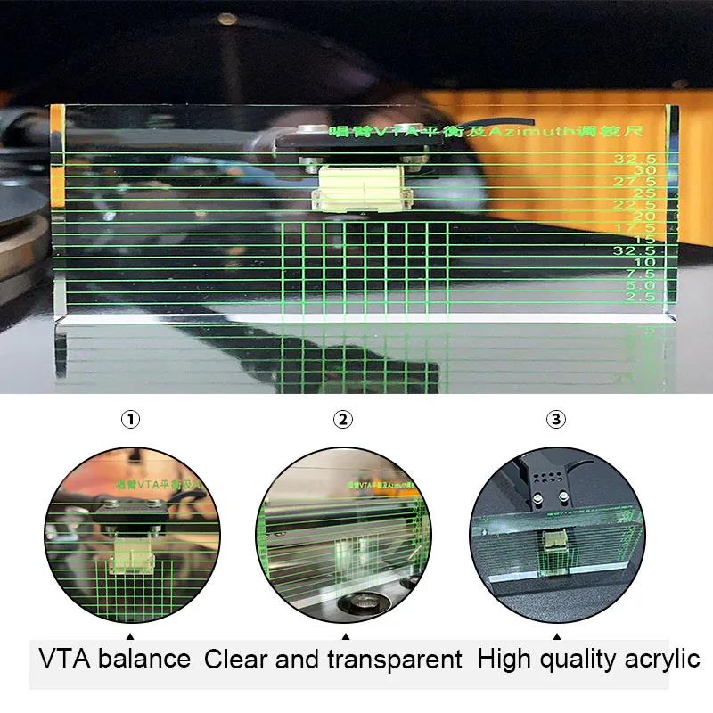 LP азимут виниловые пластинки линейка уровень VTA баланс поющей руки высокое качество акриловая азимут линейка