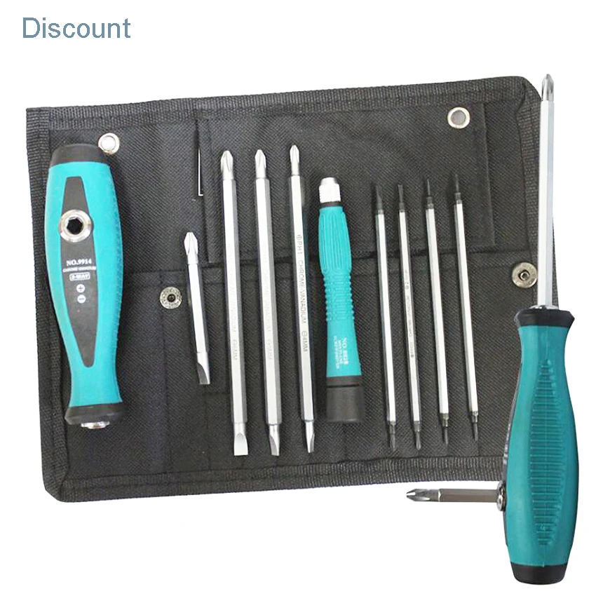 

10Pcs/Set Precision Screwdriver Set Phillips Slotted Star With Magnetic Multitool Home Appliances Repair Hand Tools