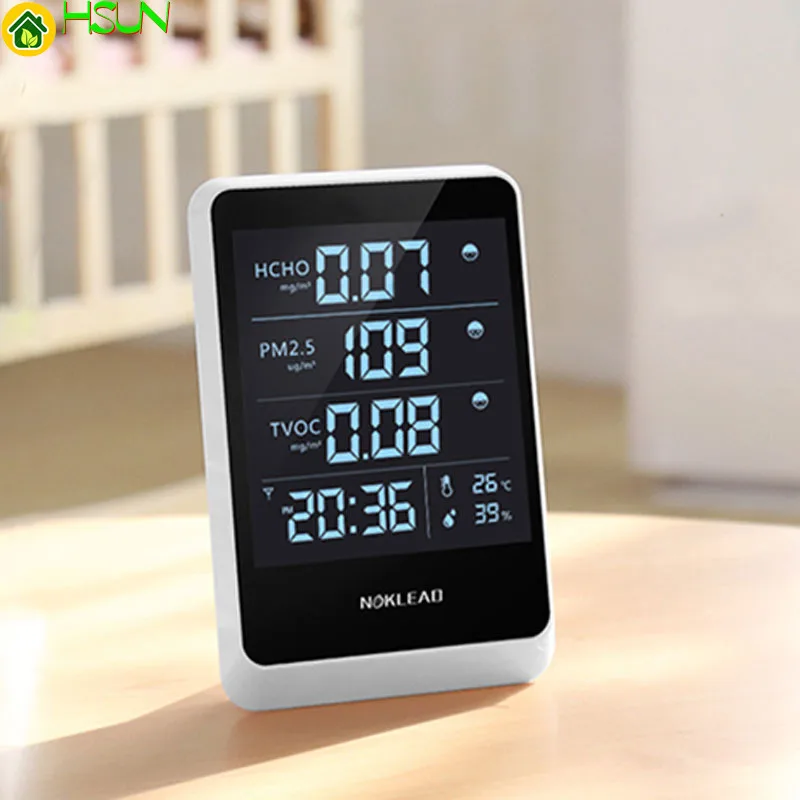 

6 in 1 home formaldehyde detector HOCO TVOC high precision PM2.5 multi-function tester air quality detector