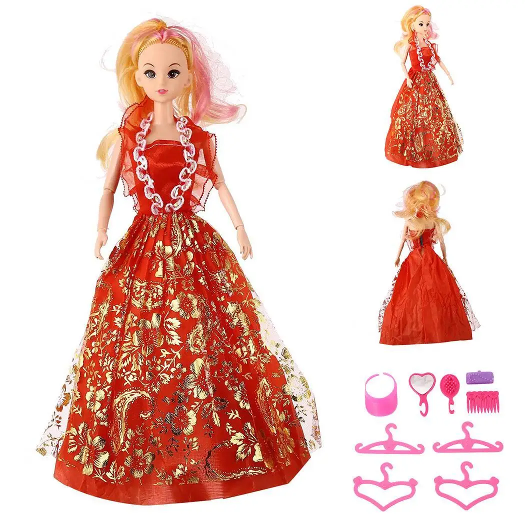 1 Набор Кукла аксессуары ювелирные изделия набор по уходу за волосами для принцессы многоцветный свыше 3 лет кукла девушки Toy Подарки