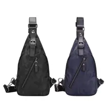 Водонепроницаемый Для Мужчин's Повседневное на плече нейлоновая сумка через плечо сумки для мужчин Для мужчин Спорт на открытом воздухе Грудь нейлоновая сумка