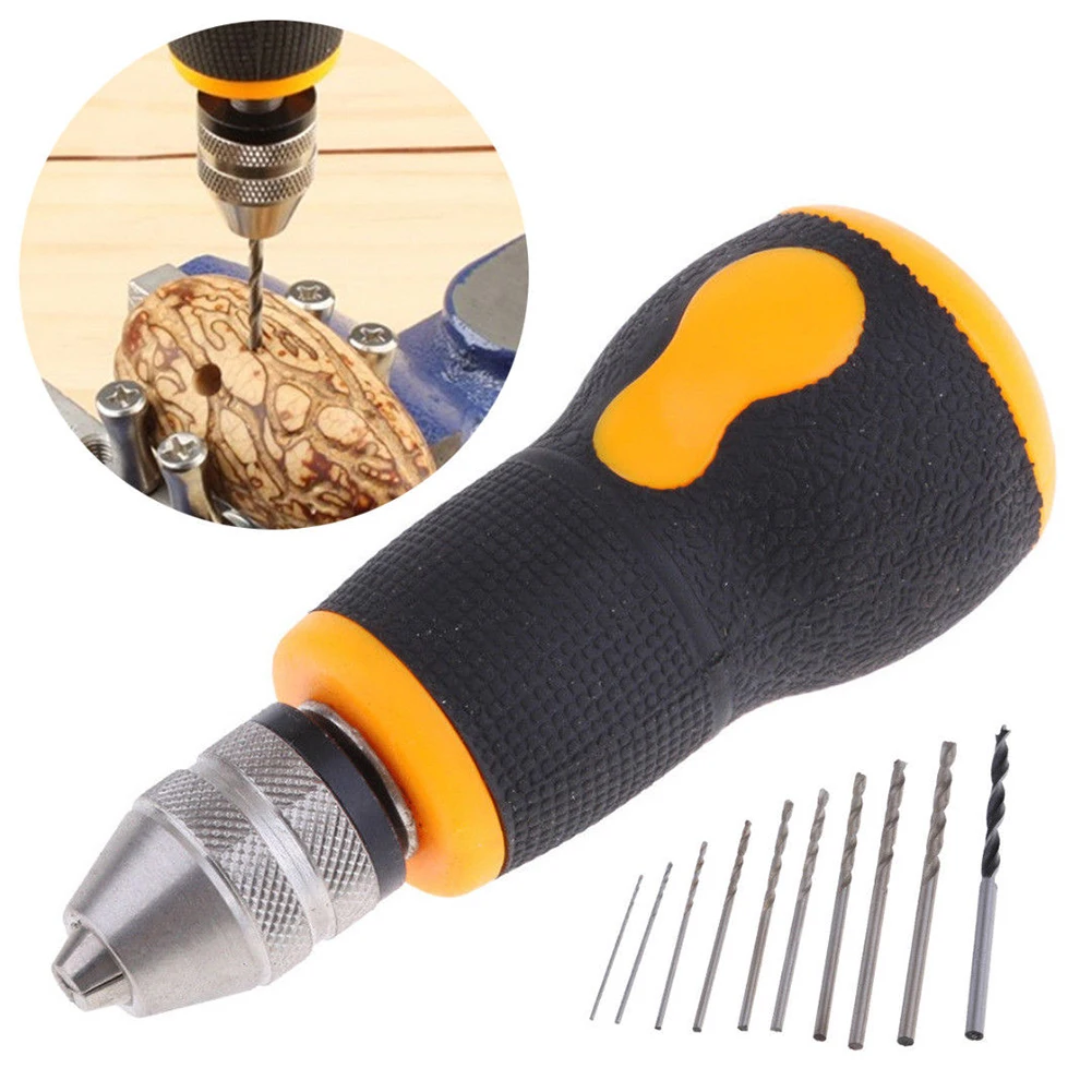 

Drill Set Efficient DIY Mini Twist Bit High Precision Carbon Steel Anti Slip Woodworking Multifunctional Hand Tool Crafts Making