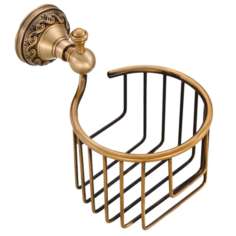 Promotion! Wall Mounted Toilet Paper Holder Antique Finishing Roll Paper/Roll Apply Kitchen Bath Restaurant gold | Дом и сад