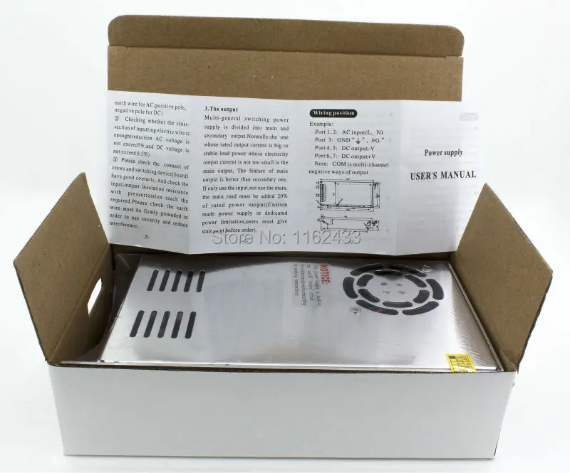 S 360 48 360W 48VDC 7.5A одногрупповое переключение источника питания AC 110 V/220 V к DC 48V|supplies