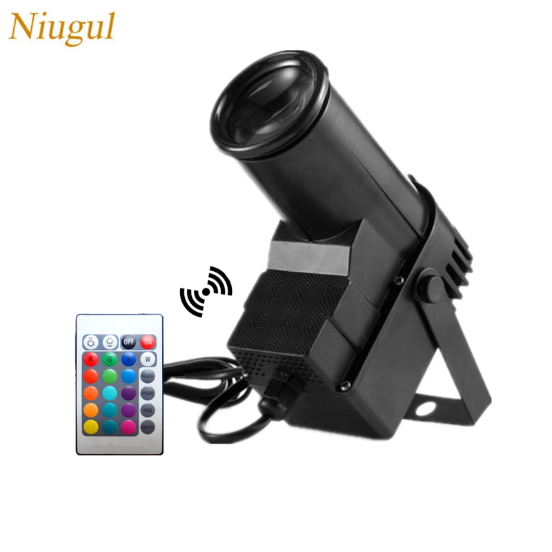

Wireless Remote Control 10W RGB LED Beam Pinspot Light /DJ Mirror Ball Spot Lighting For KTV Bar Disco Party/LED Stage Spotlight