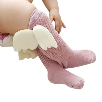 

Kidlove Cute Soft Cotton Unisex Baby Socks Angel Wings Breathable All-match Socks Christmas Gifts