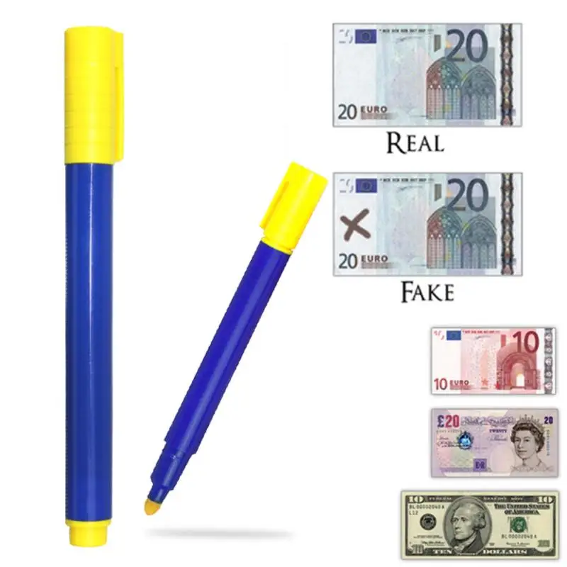 

1PC/3PCS/5PCS Money Detector Pen Banknotes Detector Counterfeit Fake Forged Money Bank Note Checker Detector Tester Marker Pens